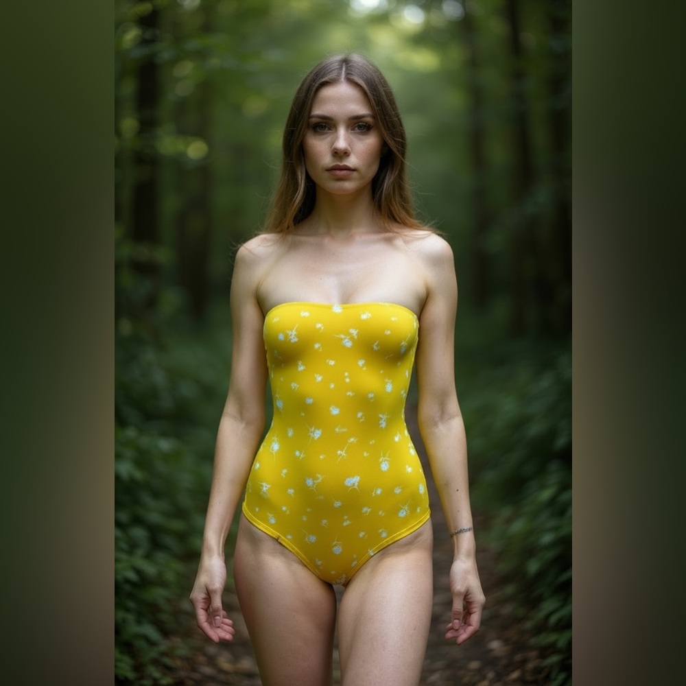 Forever 21 Strapless Bodysuit